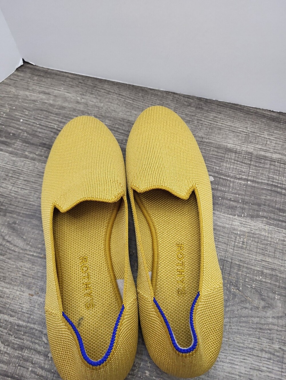 Rothys Flats Ballet Loafers Shoes Lemon Drop Slip On Breathable Women's Size 8 - Picture 6 of 10